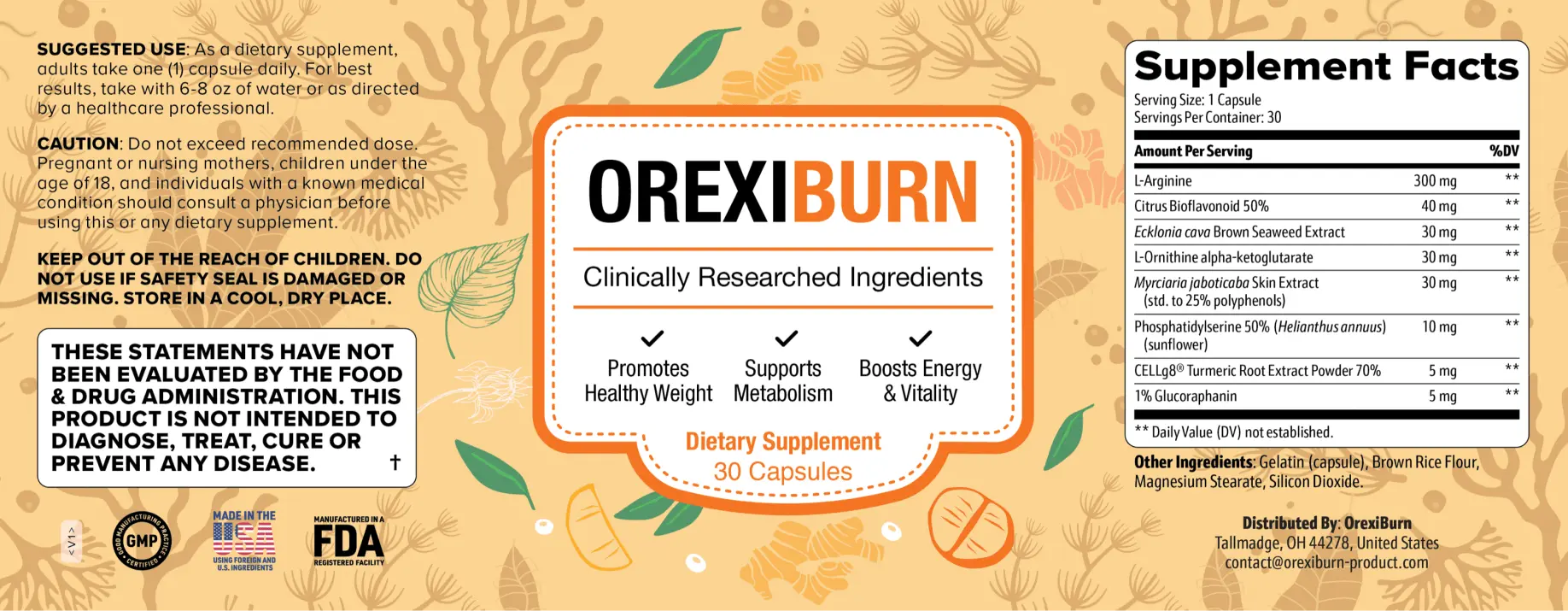 OrexiBurn™ scientific refrences